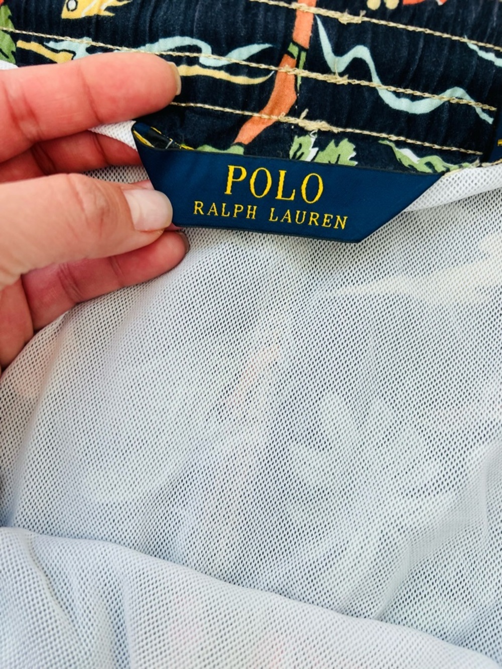Ralph Lauren Navy Floral & Coral Swim Shorts men’s XXL - Picture 2 of 7
